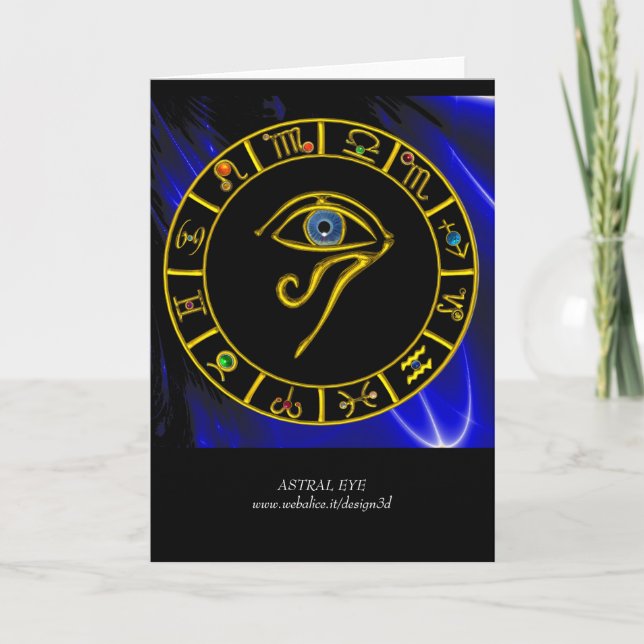 CARTE ASTRAL EYE / BLUE TALISMAN (Devant)