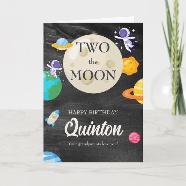 Carte Astronaut Espace extra-atmosphérique 2e anniversai (Devant)