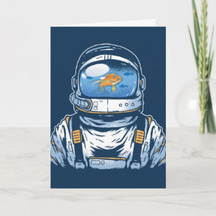 Carte Astronaute de poisson d'or, Anniversaire allemand