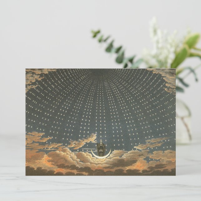 Carte Astronomie Céleste Ancienne, Reine de la Nuit (Debout devant)