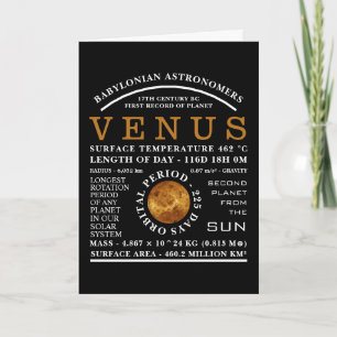 Carte Astronomie détaillée de la planète Vénus