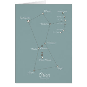 Carte astronomique Orion Nebula