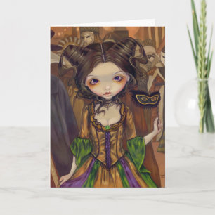 Carte "At the masquerade ball"