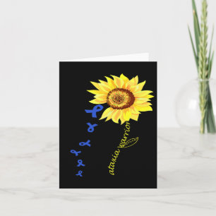 Carte Ataxia Warrior Fun Design Ataxia Sensibilisation.