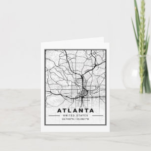 Carte Atlanta Georgia USA Travel City Plan