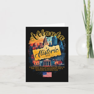 Carte Atlanta - Une Ville Historique Avec Un Rôle Majeur