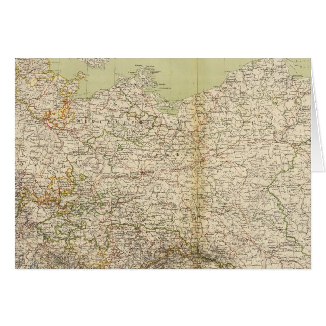 Carte Atlas de l'Allemagne du Nord (Devant horizontal)