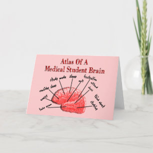 Carte Atlas du cerveau Médicale des étudiants