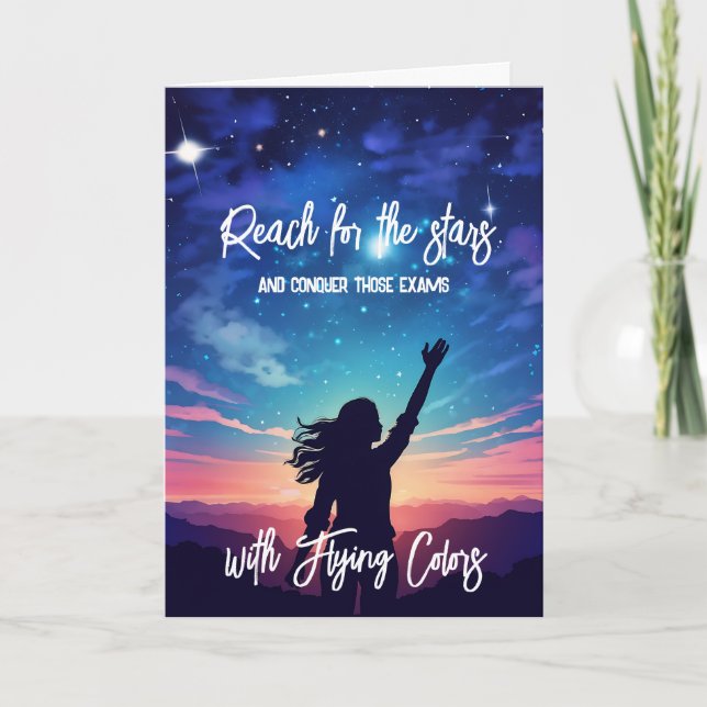 Carte Atteindre pour les étoiles GCSE ALevel SAT (Devant)