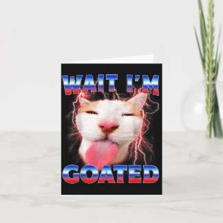 Carte Attendez le chat goûté Drôle de chats Amoureux de 