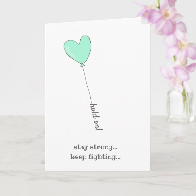 Carte Attends ! Ensemble, nous battrons ceci - Battre le (Orchidée)