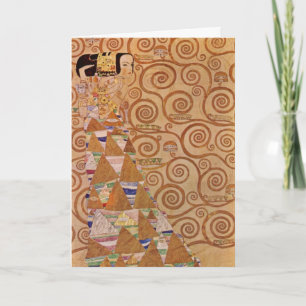 Carte Attente de Klimt Vintage Art Nouveau victorien