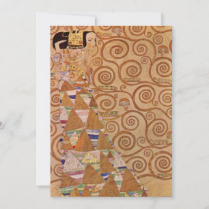 Carte Attente par Klimt Art Nouveau victorien antique