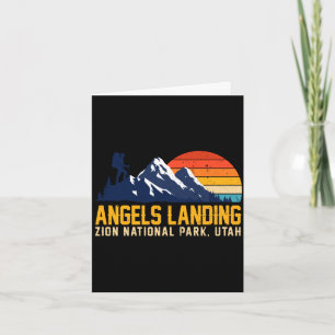 Carte Atterrissage des anges zion parc national camping