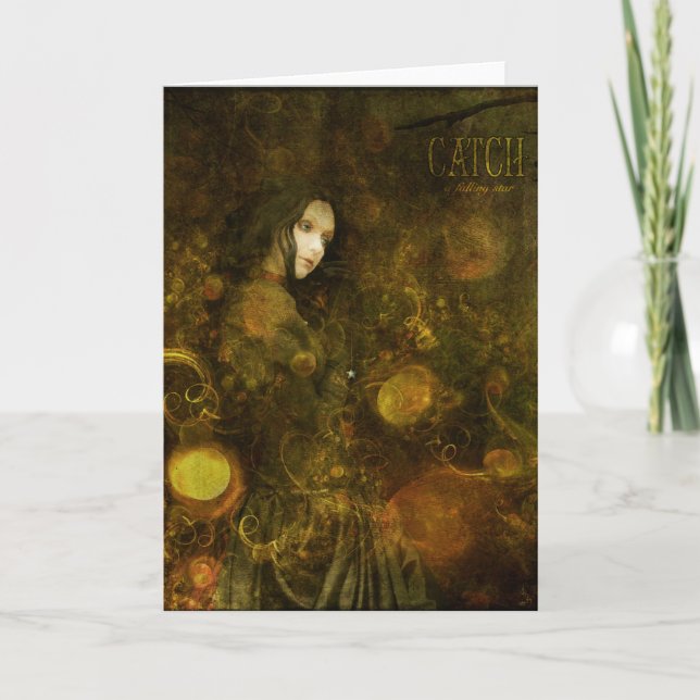 Carte attrapez une étoile filante (Devant)