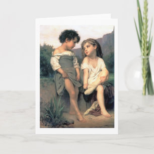 Carte Au bord du ruisseau, Bouguereau