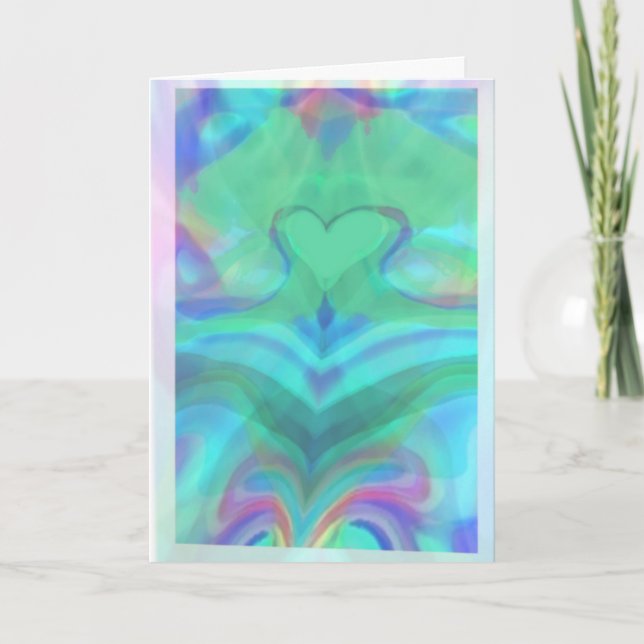 Carte Au centre de tout se trouve le coeur (Devant)