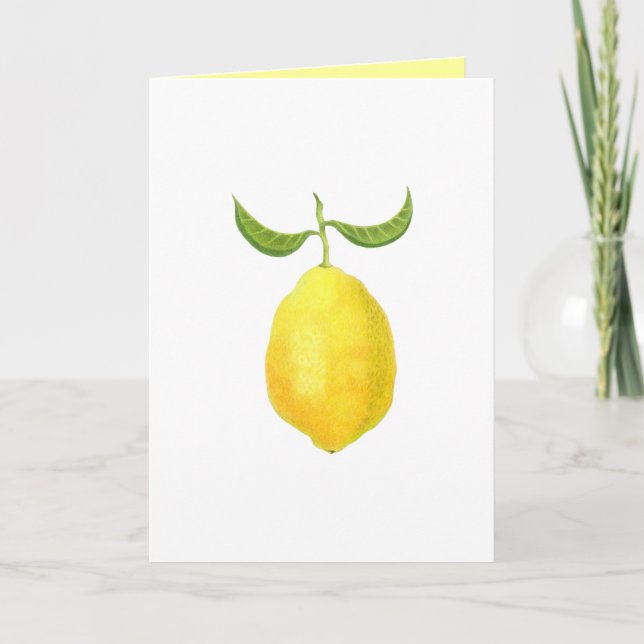Carte au citron (Devant)