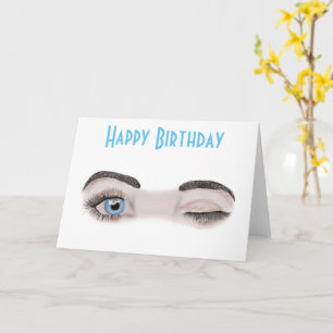 Carte Au clin d'oeil un anniversaire 