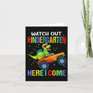 Carte Au Jardin D'Enfants Ici Je Viens Premier Jour De D