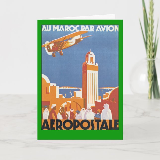 Carte Au Maroc Par Avion (Devant)