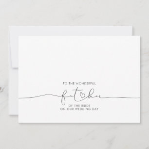 Carte Au merveilleux père de la mariée Message