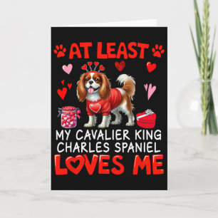 Carte Au moins Cavalier King Charles Spaniel m'aimant V