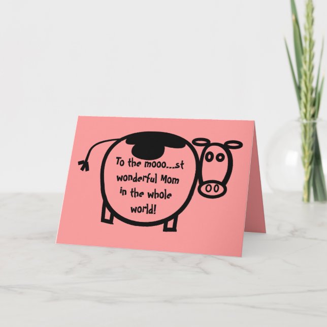 Carte Au Mooo...st Merveilleuse maman dans le monde enti (Devant)