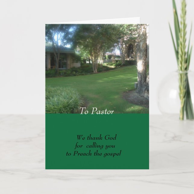 Carte Au pasteur (Devant)
