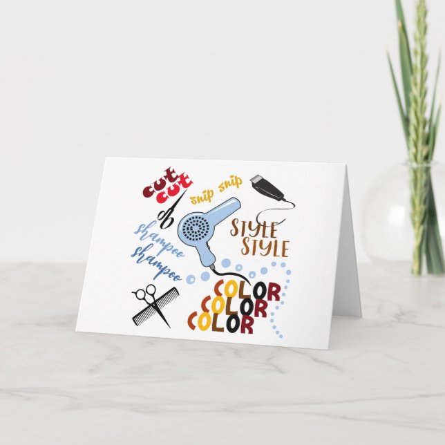 Carte Au Salon De Coiffure (Devant)