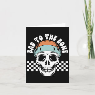 Carte Au Squelette Os Halloween Deux Anniversaire Toddle