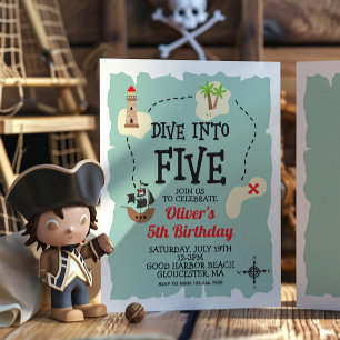 Carte au trésor de pirate  5e anniversaire