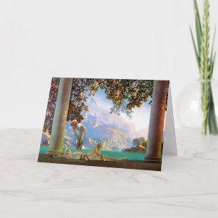 Carte : "Aube" - par - Maxwell Parrish