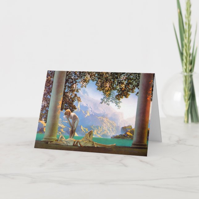 Carte :  "Aube" - par - Maxwell Parrish (Devant)