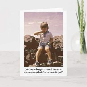 Carte Aucune crème glacée pour vous !