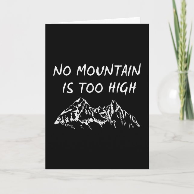 Carte Aucune montagne n'est trop haute (Devant)
