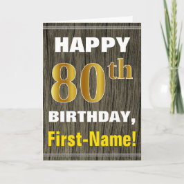 Carte Audacieux, bois de Faux, anniversaire d'or de Faux
