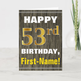 Carte Audacieux, bois de Faux, anniversaire d'or de Faux