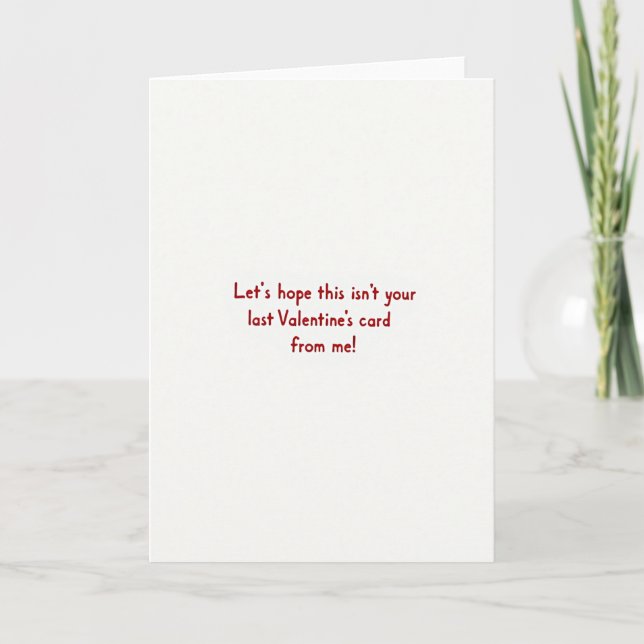 Carte Audacious Minimalist Valentines Card (Devant)