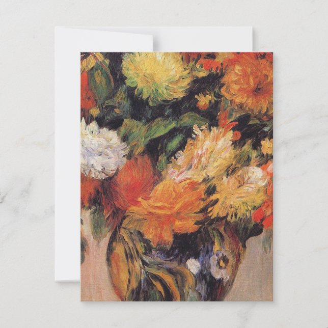 Carte Auguste Renoir - Vase De Fleurs (Devant)