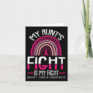 Carte Aunts Combattre Est Ma Lutte Contre Le Cancer Du S