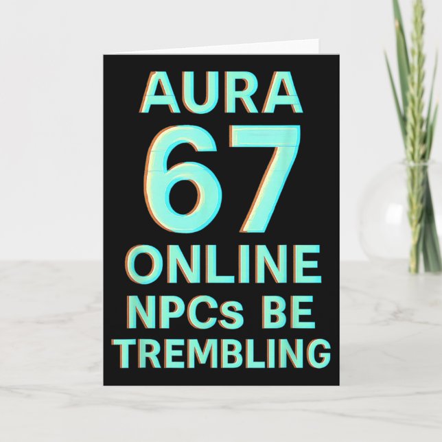 Carte Aura 67 Online Npcs Be Trembling Glitch Gaming Six (Devant)