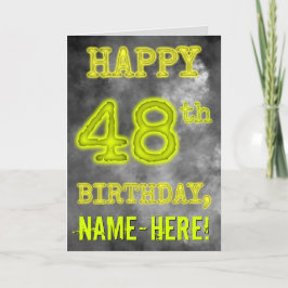 Carte Aura éffrayante Lumineuse Regardez "HEUREUX 48ème 