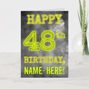 Carte Aura éffrayante Lumineuse Regardez "HEUREUX 48ème