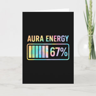 Carte Aura Énergie 67 Drôle Six Sept Mème Gen Alpha Slan