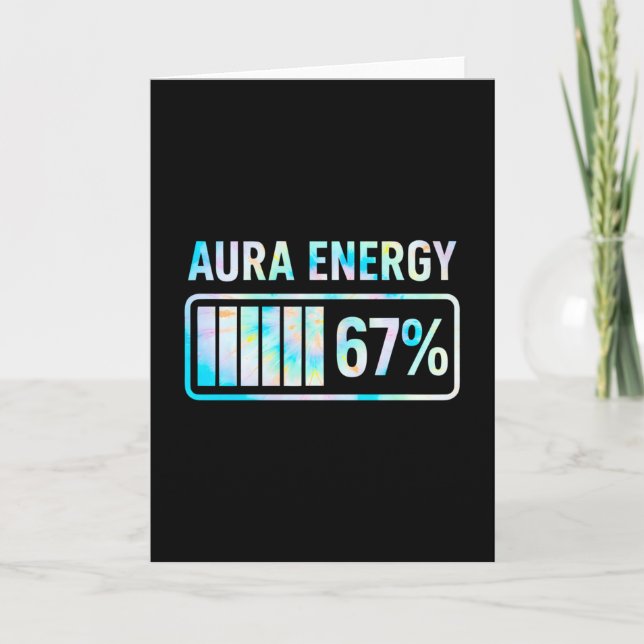 Carte Aura Energy 67 67 Six Seven Mème  (Devant)