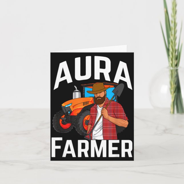 Carte Aura Farmer Funny Meme  (Devant)