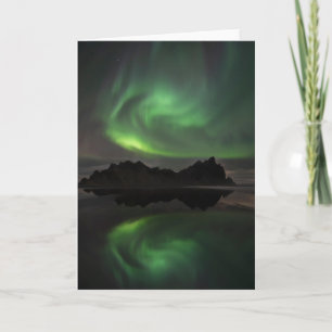 Carte Aurores boréales Plage de Vestrahorn Hofn, Islan