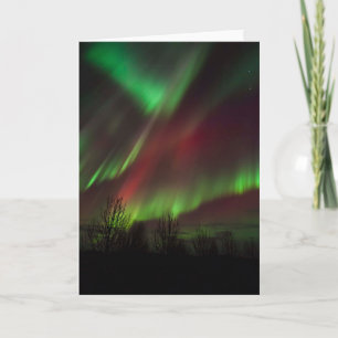 Carte Aurores boréales   Scandinavie, Islande