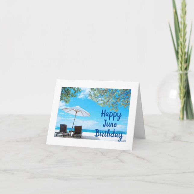 CARTE **AUSSI AGRÉABLE QU'UNE JOURNÉE À LA PLAGE**  ANNI (Devant)